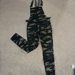 Camo Overalls - gently used size XS